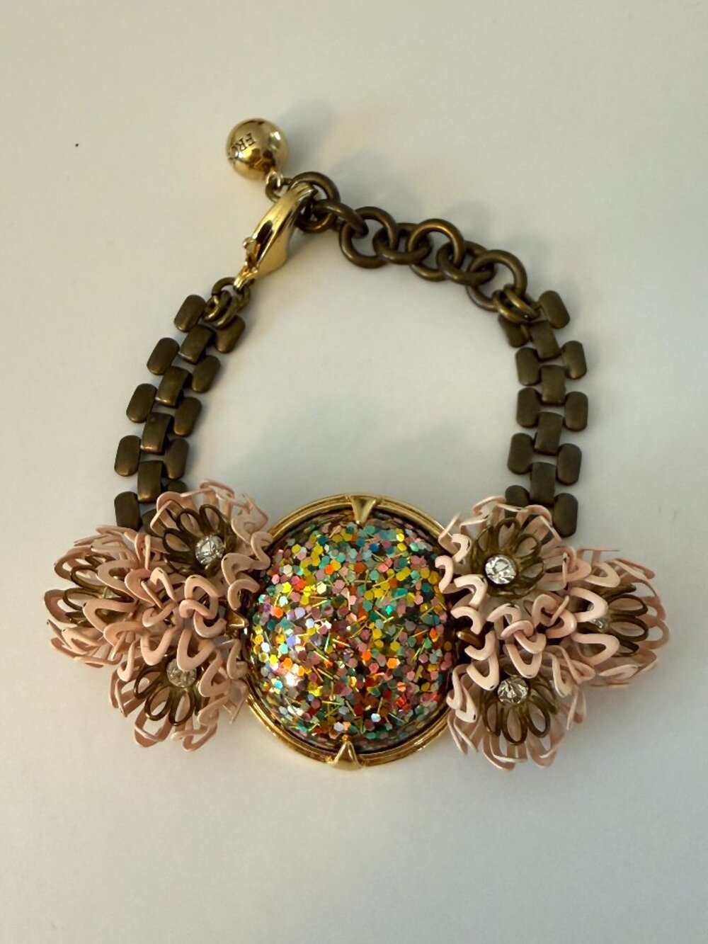 Lulu Frost Confetti Resin Floral Statement Bracelet